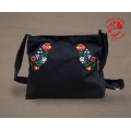 Szervető-kalocsai multi pocket shoulder bag - black