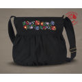 Szervető-kalocsai baggy bag - black