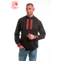 Szervető-endless braid archer shirt - black