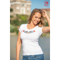 Szervető-kalocsai O-neck T-shirt - white