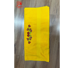 Szervető-matyó towel 70x140cm  - sun yellow