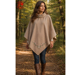 Szervető-jazygian tulip poncho - beige