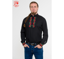 Szervető-matyó shirt - black