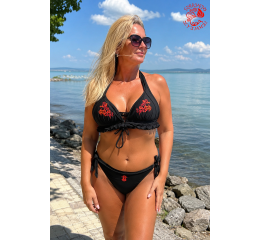 Szervető-jazygia bikini - black-orange