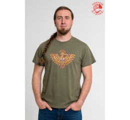 Szervető-sabre warrior Turul T-shirt – green
