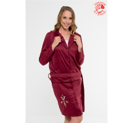 Ilona blazer with Szervető-noble embroidery  - claret