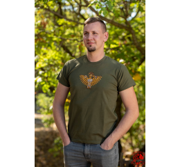 Szervető-sabre warrior Turul T-shirt – green