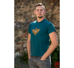 Szervető-sabre warrior Turul T-shirt – emerald green