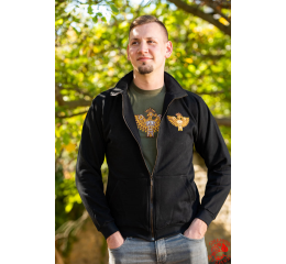 Szervető sabre-wielding Turul sweatshirt - black